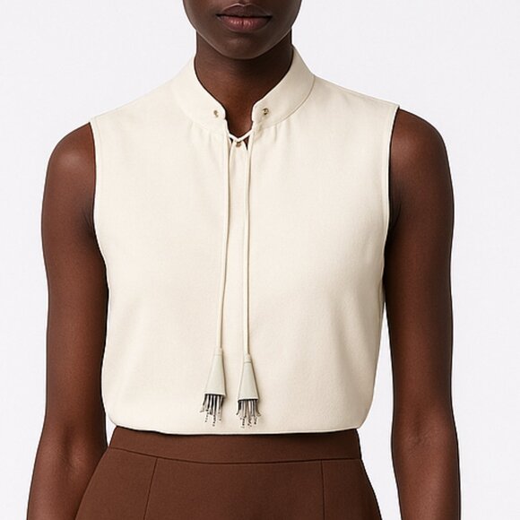 Dorothee Schumacher 100% Silk Blouse Size 4 quietluxury - Picture 1 of 7